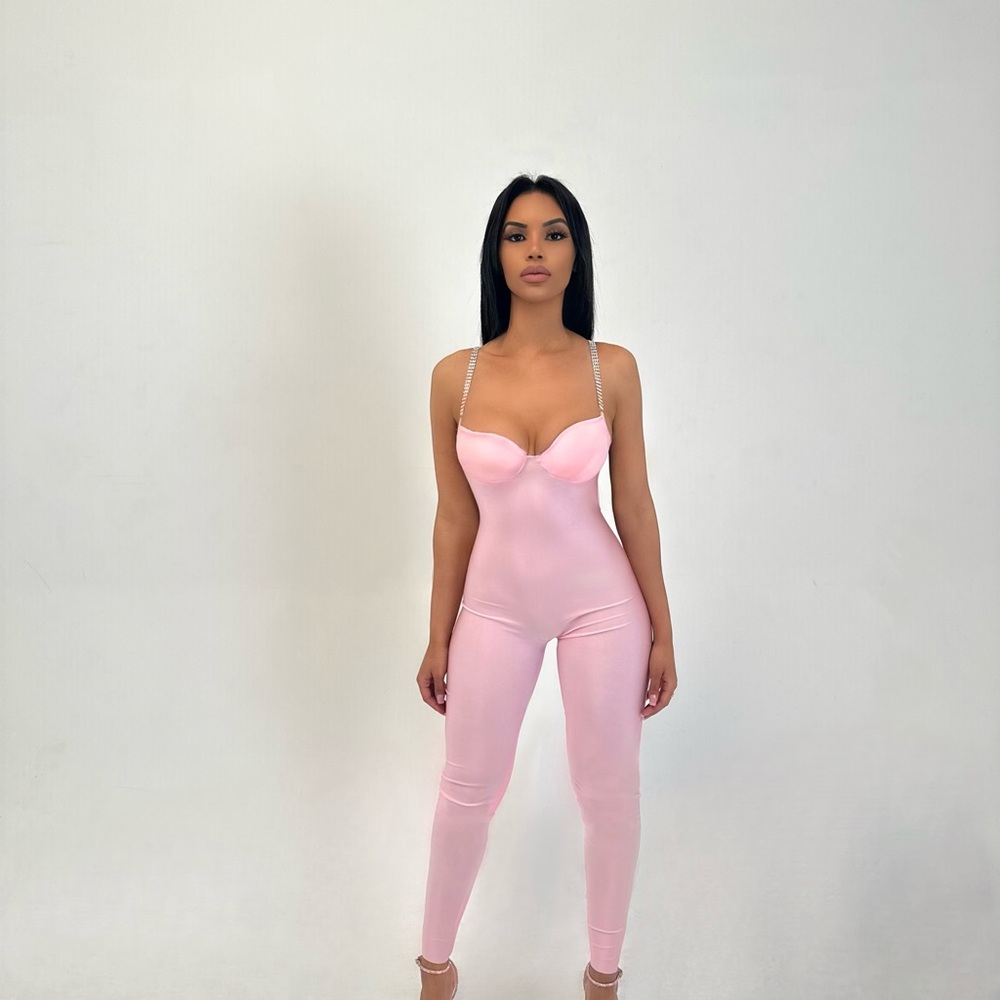 Elegant Pink Jumpsuit